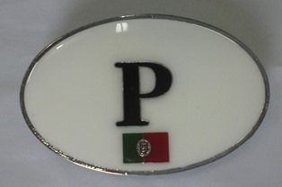 Emblema ``P´´ Portugal Branco