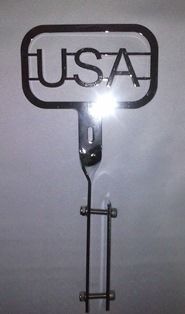 Emblema ``USA´´ Maciço com pedestal completo