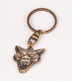 Chaveiro Puma Metal Zamac ouro velho