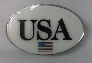 Emblema ``USA´´ Branco